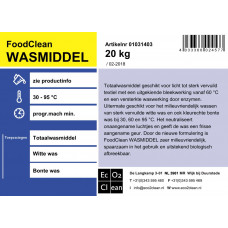 FOODCLEAN TOTAALWASMIDDEL 20 KG