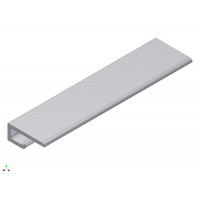 ALUMINIUM BLANK EINDPROFIEL 4 MM