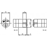 S8180 SCHROEFCILINDER DUBBELZIJDIG