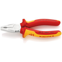 COMBINATIETANG CHROOM VANADIUM 160 MM VDE KNIPEX