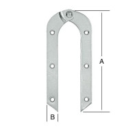 TRAPSCHARNIER 200X21 MM VERZINKT