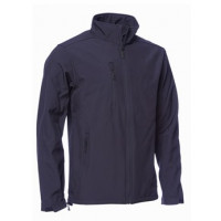 JAS SOFTSHELL NAVY BLAUW MAAT L