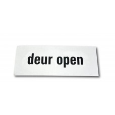 ALUMINIUM BORD - ZELFKLEVEND 50X130 " DEUR OPEN "