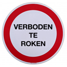 STICKER VERBODEN TE ROKEN