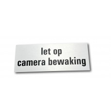 ALUMINIUM BORD - ZELFKLEVEND 50X130 " LET OP CAMERABEWAKING "