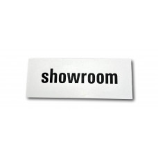 ALUMINIUM BORD - ZELFKLEVEND 50X130 " SHOWROOM "