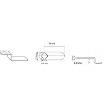 LIP GEBOGEN KRUIS 4,8MM 55MM VOOR AUTOMATENCILINDER