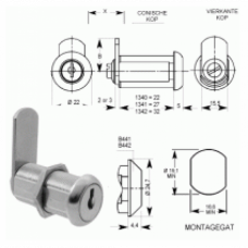 HEVELSLOT MOER 32MM RECHTE LIP 6210040