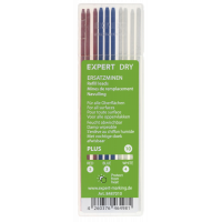 EXPERT DRY NAVULSET BASIC , 4X WIT + 3X BLAUW/ROOD EXPERT DRY STIFTEN.