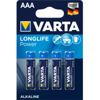 BATTERIJ VARTA AAA ALKALIN 1,5V LR03 BLISTERá 4