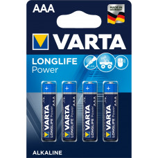 BATTERIJ VARTA AAA ALKALIN 1,5V LR03 BLISTERá 4