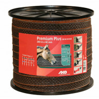 SCHRIKLINT AKO PREMIUM PLUS BRUIN/ORANJE 4CM-200M