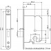 BINNENDEUR SLOT RVS VOORPLAAT 4TECX 1200 SERIE