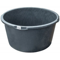 PLASTIC KUIP ZWART ROND 64.5CM,HOOG 38CM, 90 LTR