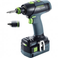 ACCU SCHROEFBOORMACHINE FESTOOL T 18+3 HPC4,0 I-PLUS