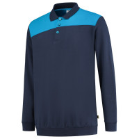 POLOSWEATER BICOLOR NADEN INKTURQUOISE 302004 M