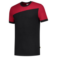 T-SHIRT BICOLOR NADEN BLACKRED S