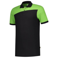 POLOSHIRT BICOLOR NADEN BLACKLIME L