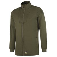 FLEECE VEST INTERLOCK ARMY L