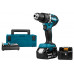 MAKITA DHP484RTJ 18 V KLOPBOOR-/SCHROEFMACHINE +2 ACCU'S +LA