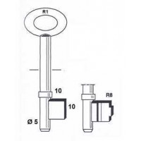 DOP KLAVIERSLEUTEL CARAVAN/BORST R8