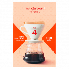 G’WOON KOFFIE FILTERZAKJES NUMMER 4 100STUKS