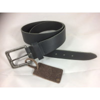 LEDEREN RIEM. 4 CM BREED. TIMBELT 421 ZWART 115CM