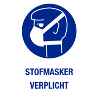 STOFMASKER VERPLICHT PP 140X200MM