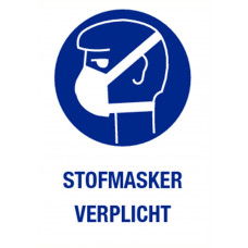 STOFMASKER VERPLICHT PP 140X200MM