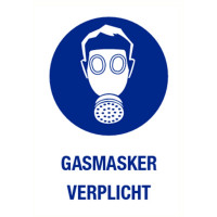 GASMASKER VERPLICHT PP 140X200