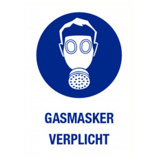 GASMASKER VERPLICHT PP 140X200