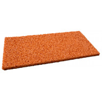 SPONSRUBBER ORANJE VOOR SCHUURBORD 140X280X8MM