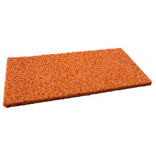 SPONSRUBBER ORANJE VOOR SCHUURBORD 140X280X8MM