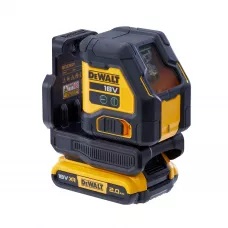 DEWALT 18V KRUISLIJNLASER COMPACT, 1X2AH - GROEN DCLE34021D1-QW [DCLE34021D1-QW]