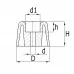 CLOSETBUFFER PVC WIT 20X10X4.6 MM