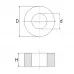 AFSTANDSBUS DIAMETER Ø15 MM -HOOG 15MM - GAT 10 MM ZWART