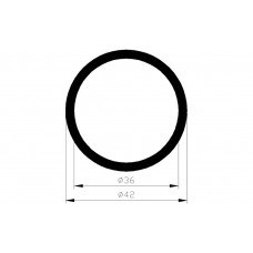 ALUMINIUM BLANK BUIS Ø 42X36MM