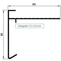 ALUMINIUM BLANK DAKRAND TRIM 60X64