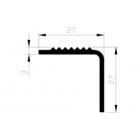 ALUMINIUM BLANK TRAPKANT 27X27