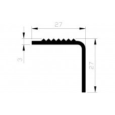 ALUMINIUM BLANK TRAPKANT 27X27