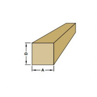 MESSING MASSIEF VIERKANT 6X6MM