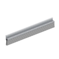 TOCHTPROFIEL / BORSTELPROFIEL ALUMINIUM MET HAAR IBS-39 ELLEN