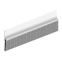 TOCHTPROFIEL / BORSTELPROFIEL ALUMINIUM MET HAAR 39 MM IBS-80 ELLEN