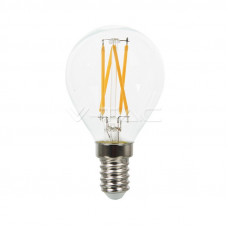 LEDLAMP 4W FILAMENT E14 P45 WARMWIT