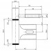 INSTEEKPAUMELLE PAUMELLE PLUS POLYNORM 80X14MM M7 VERZINKT