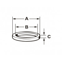 ASBESTVRIJE DICHTING 17X24X2MM PER 2 STUKS [TEC380347]