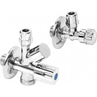 HOEKSTOPKRAAN-SET 1/2" - MA 1/2" VERCHROOMD [T317100]