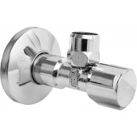 SCHELL HOEKSTOPKRAAN 1/2" + ROZET VERCHROOMD [SCH049070621]