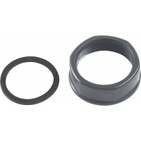 MOER VOOR KRAAGHULS + RUBBERRING 1 1/2" KUNSTSTOF GRIJS [TEC356408R]