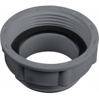 REDUCTIERING SPOELBAK + RUBBERRING 1 1/4" BUITENDRAAD-1 1/2" BINNENDRAAD GRIJS [TEC356405G]